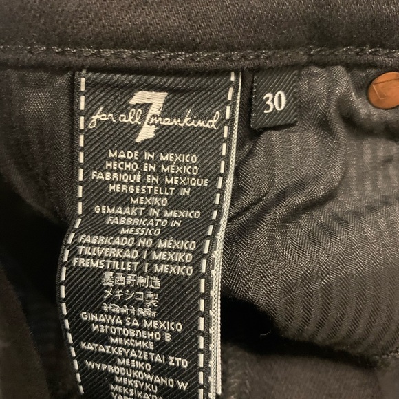 7 For All Mankind “luxe vintage Aubrey” black jean - Picture 4 of 7